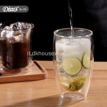 Bicchiere highball classico a doppia parete da 450 ml